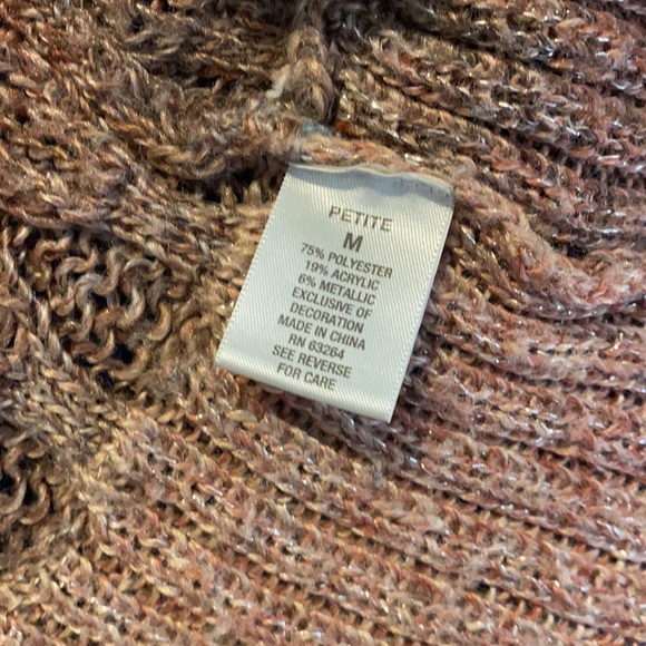 Dress Barn knit short sleeve sweater vest multi colors with a bit of shimmer - Picture 5 of 9